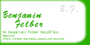 benjamin felber business card